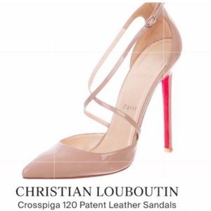 Christian Louboutin Crosspiga 120 mm shoes in nude